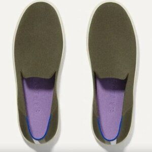 Rothy's Slip On Sneakers in Garden (olive green)